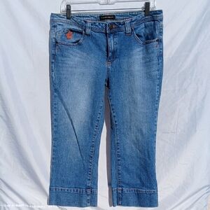 Rocawear Embroidered Capri Denim Jeans Women’s Size 11